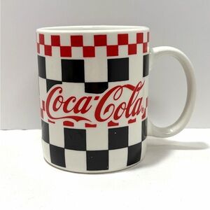 Gibson Coca-Cola Red and Black Checkered Mug